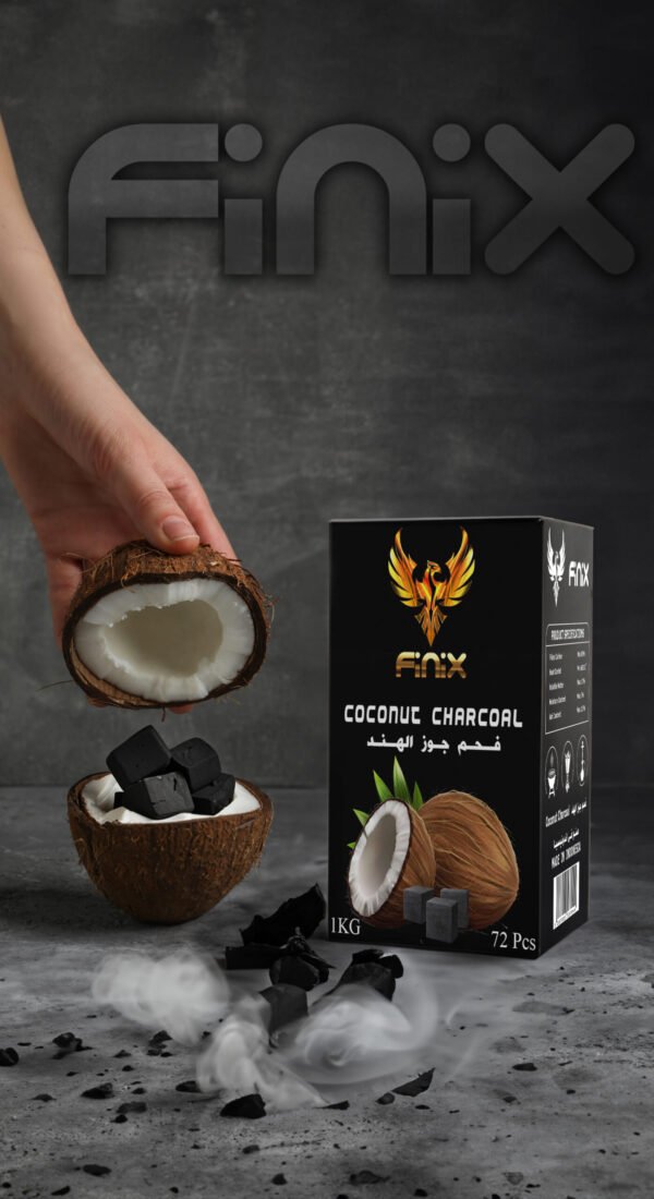 Charcoal 72 Pcs Coconut Cubes 1KG