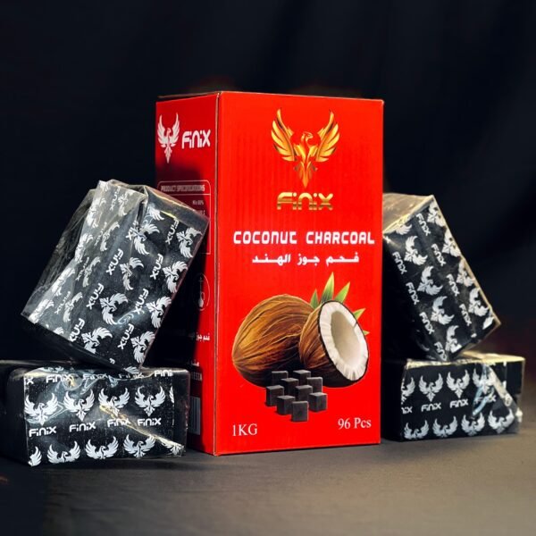 Charcoal 96 Pcs Coconut Cubes