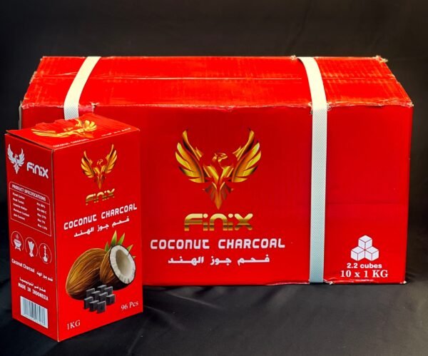 Charcoal 96 Pcs Coconut Cubes - Image 3