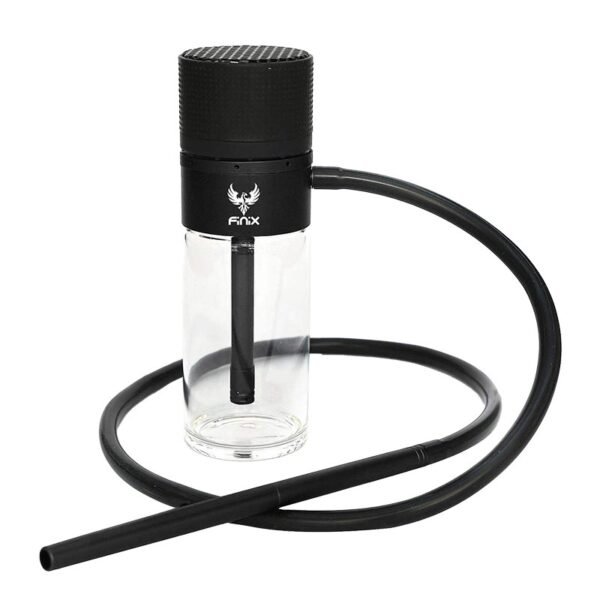 Finix Portable Car Hookah Glass Black + Accessories & Bag