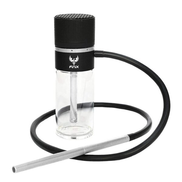 Finix Portable Car Hookah Glass Silver + Accessories & Bag