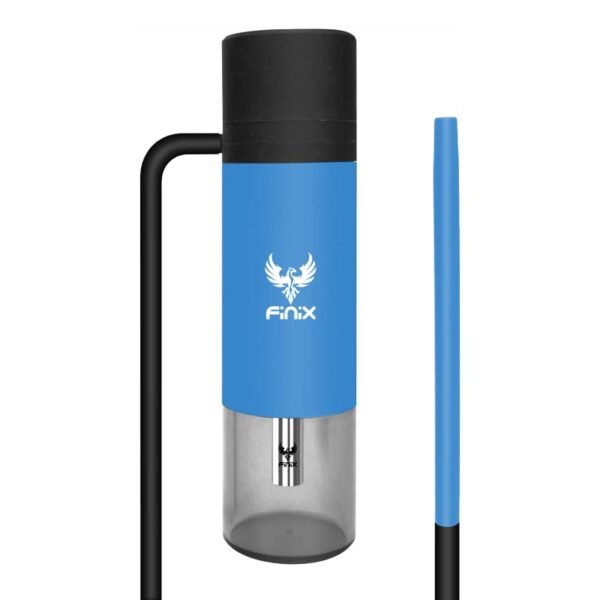 Finix Portable Car Hookah Plastic Blue + Accessories & Bag