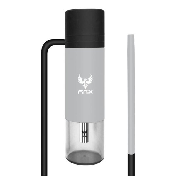 Finix Portable Car Hookah Plastic Silver + Accessories & Bag