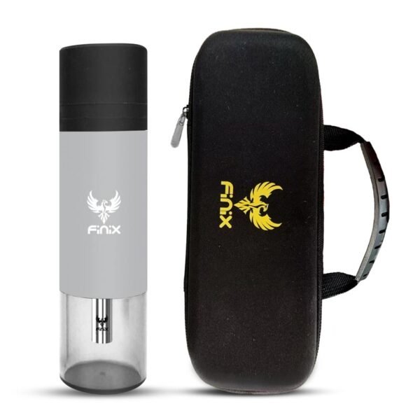 Finix Portable Car Hookah Plastic Silver + Accessories & Bag - Image 2