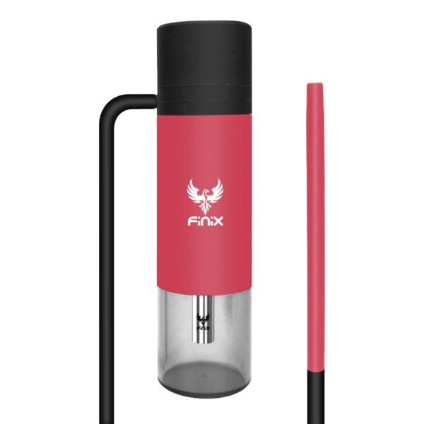Finix Portable Car Hookah Plastic Red + Accessories & Bag